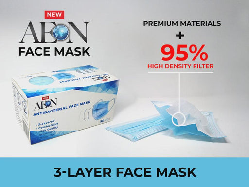 Aeon Disposable Face Mask 3 Layers - Angelina Nail Supply NYC