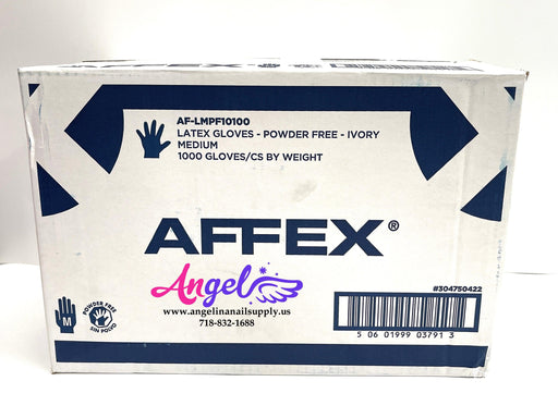Affex Latex Glove - Powder Free(Medium - Case/10 boxes) - Angelina Nail Supply NYC