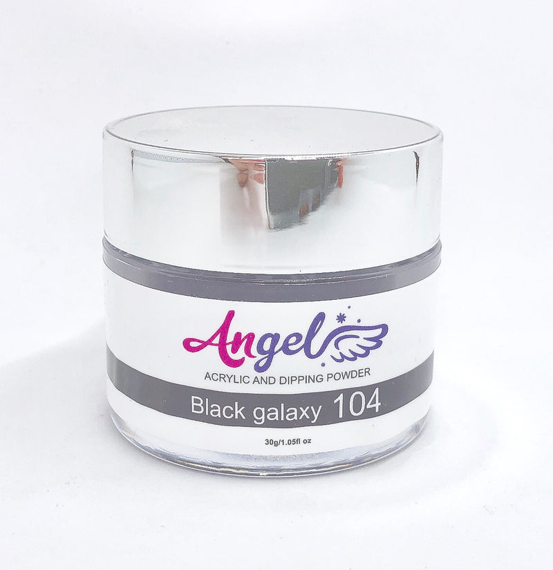 Angel Dip Powder D104 BLACK GALAXY - Angelina Nail Supply NYC