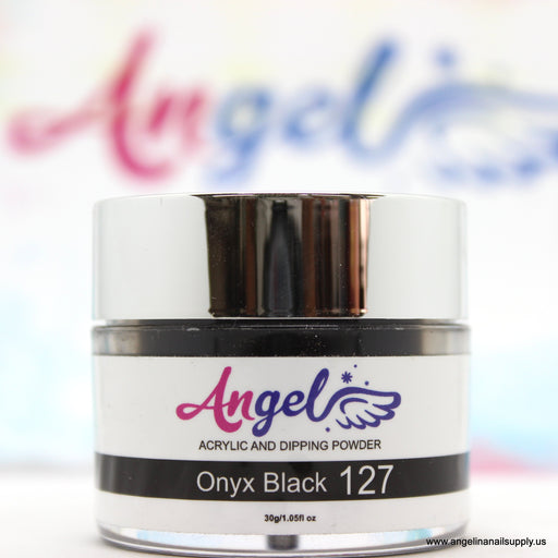 Angel Dip Powder D127 ONYX BLACK - Angelina Nail Supply NYC