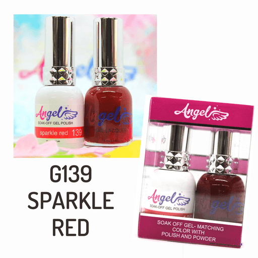 Angel Gel Duo G139 SPARKLE RED - Angelina Nail Supply NYC