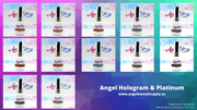 Angel Hologram & Platinum Full Set ( 27 colors ) - Angelina Nail Supply NYC