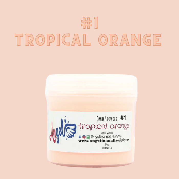 Angel Ombre Powder 01 Tropical Orange - Angelina Nail Supply NYC