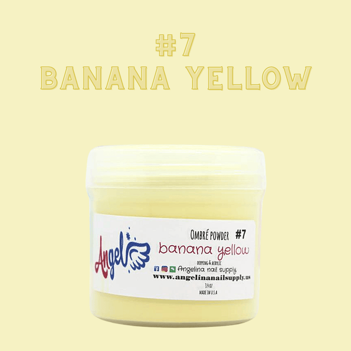 Angel Ombre Powder 07 Banana Yellow - Angelina Nail Supply NYC