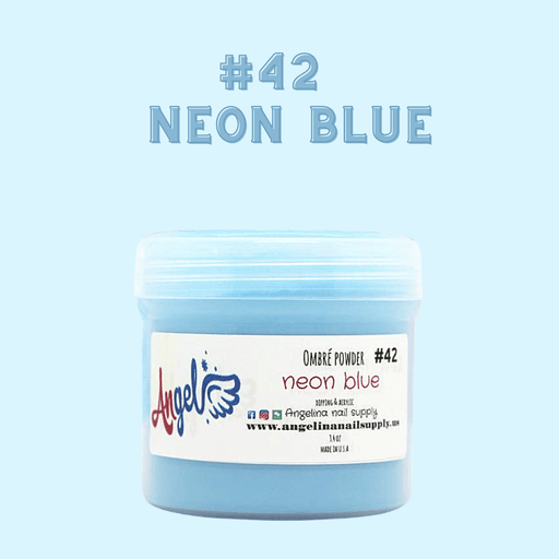 Angel Ombre Powder 42 Neon Blue - Angelina Nail Supply NYC