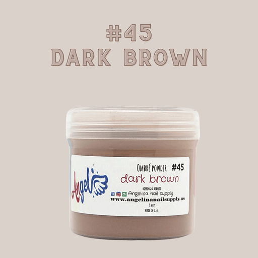 Angel Ombre Powder 45 Dark Brown - Angelina Nail Supply NYC