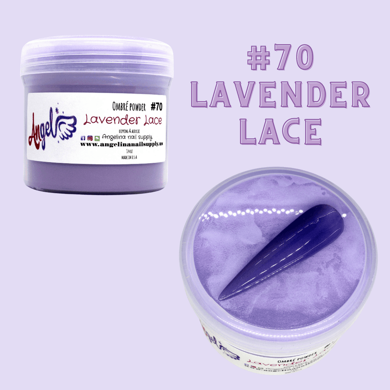 Angel Ombre Powder 70 Lavender Lace - Angelina Nail Supply NYC