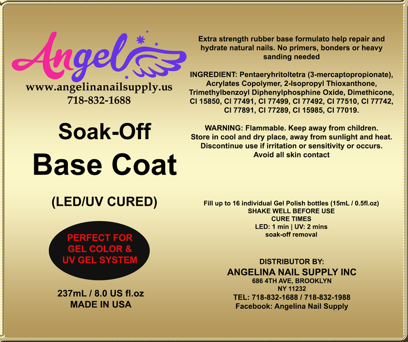 Angel Soak-off Base - Angelina Nail Supply NYC
