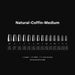 Aprés Box of Tips Natural - Coffin - Medium 2.0 - Angelina Nail Supply NYC