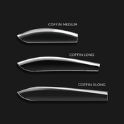 Aprés Box of Tips Sculpted - Coffin - Extra Long - Angelina Nail Supply NYC