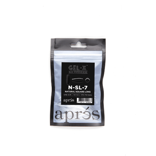 Aprés Refill Bags Natural Square Long (50pcs/pack) - Angelina Nail Supply NYC