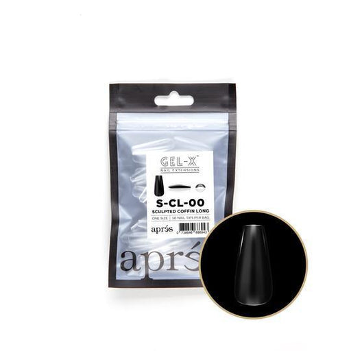 Aprés Refill Bags Sculpted Coffin Long (50pcs/pack) - Angelina Nail Supply NYC