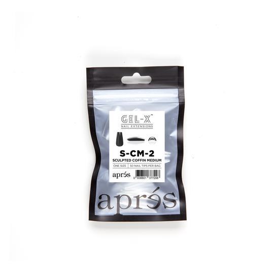 Aprés Refill Bags Sculpted Coffin Medium (50pcs/pack) - Angelina Nail Supply NYC