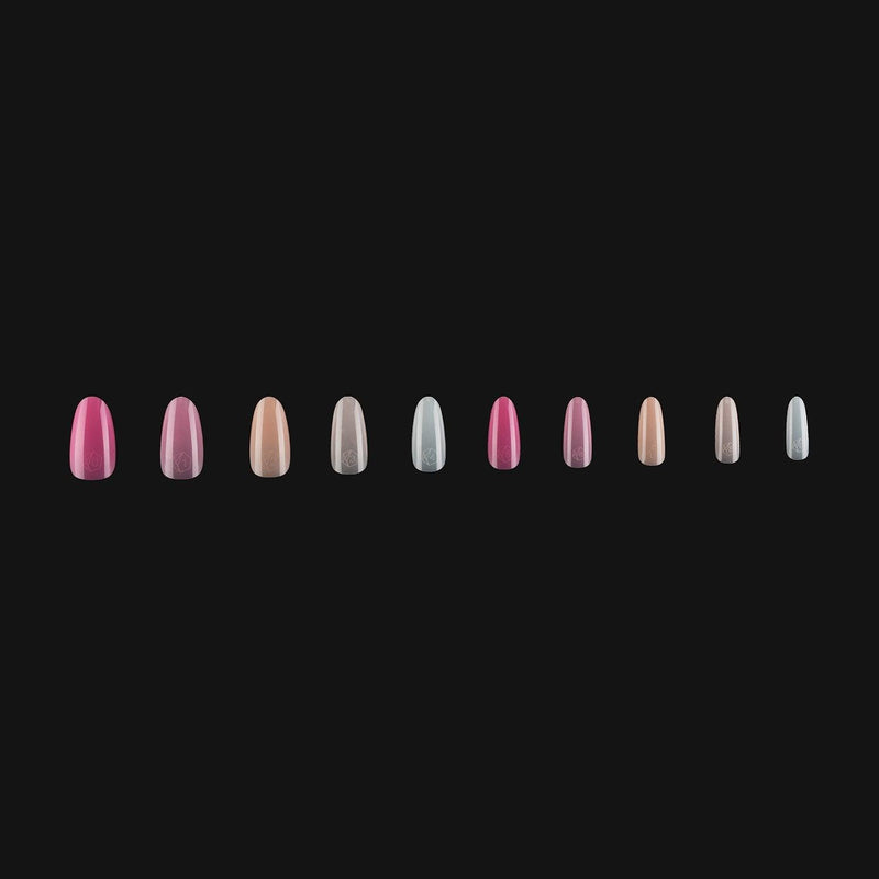 Aprés Tips Natural - Round - Medium - Base Color - Angelina Nail Supply NYC