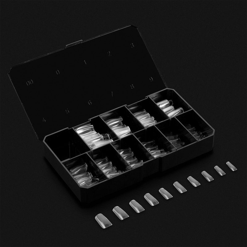 Aprés Tips Natural - Square - Medium - Angelina Nail Supply NYC