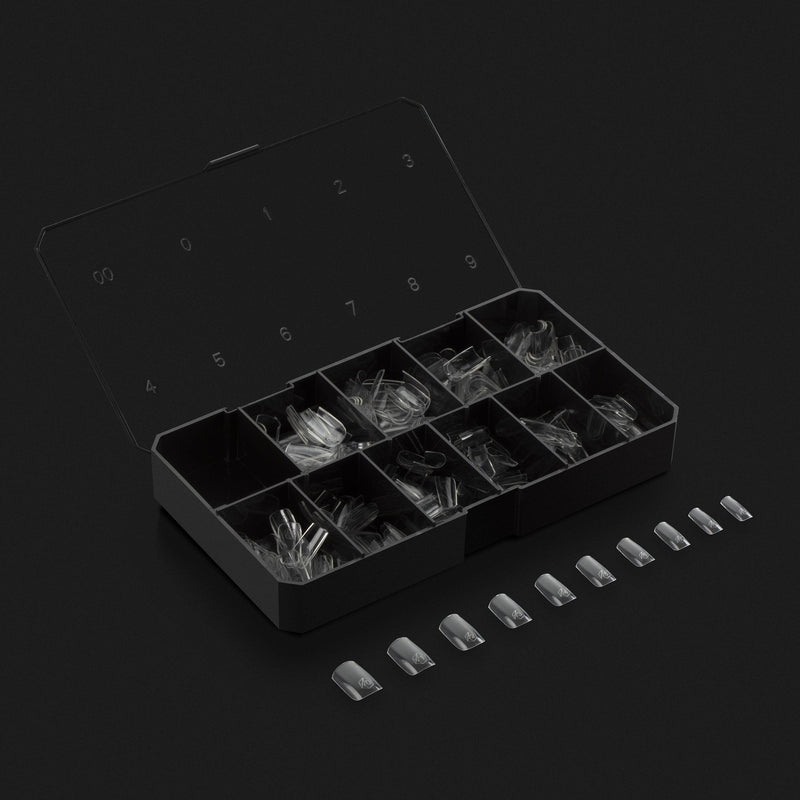 Aprés Tips Natural - Square - Short - Angelina Nail Supply NYC