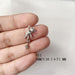 Cartoon Gold & Silver Nail Charm Bear - Angelina Nail Supply NYC