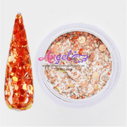 Chameleon Holographic Flakes Galaxy Acrylic Powder (12 color) - Angelina Nail Supply NYC