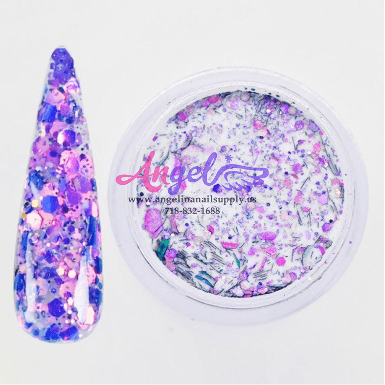 Chameleon Holographic Flakes Galaxy Acrylic Powder (12 color) - Angelina Nail Supply NYC