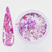 Chameleon Holographic Flakes Galaxy Acrylic Powder (12 color) - Angelina Nail Supply NYC