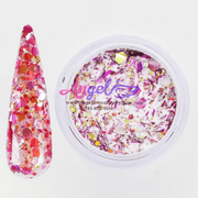 Chameleon Holographic Flakes Galaxy Acrylic Powder (12 color) - Angelina Nail Supply NYC