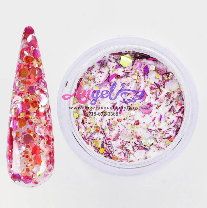 Chameleon Holographic Flakes Galaxy Acrylic Powder (12 color) - Angelina Nail Supply NYC