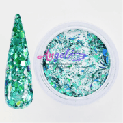 Chameleon Holographic Flakes Galaxy Acrylic Powder (12 color) - Angelina Nail Supply NYC