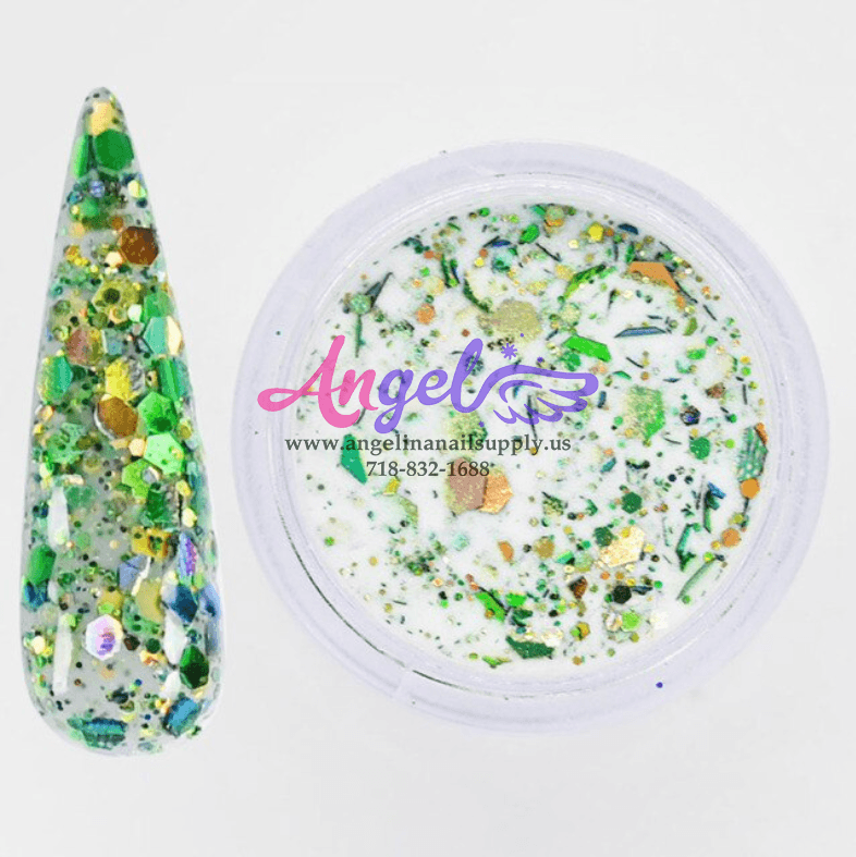 Chameleon Holographic Flakes Galaxy Acrylic Powder (12 color) - Angelina Nail Supply NYC