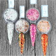 Chameleon Holographic Flakes Galaxy Acrylic Powder (12 color) - Angelina Nail Supply NYC