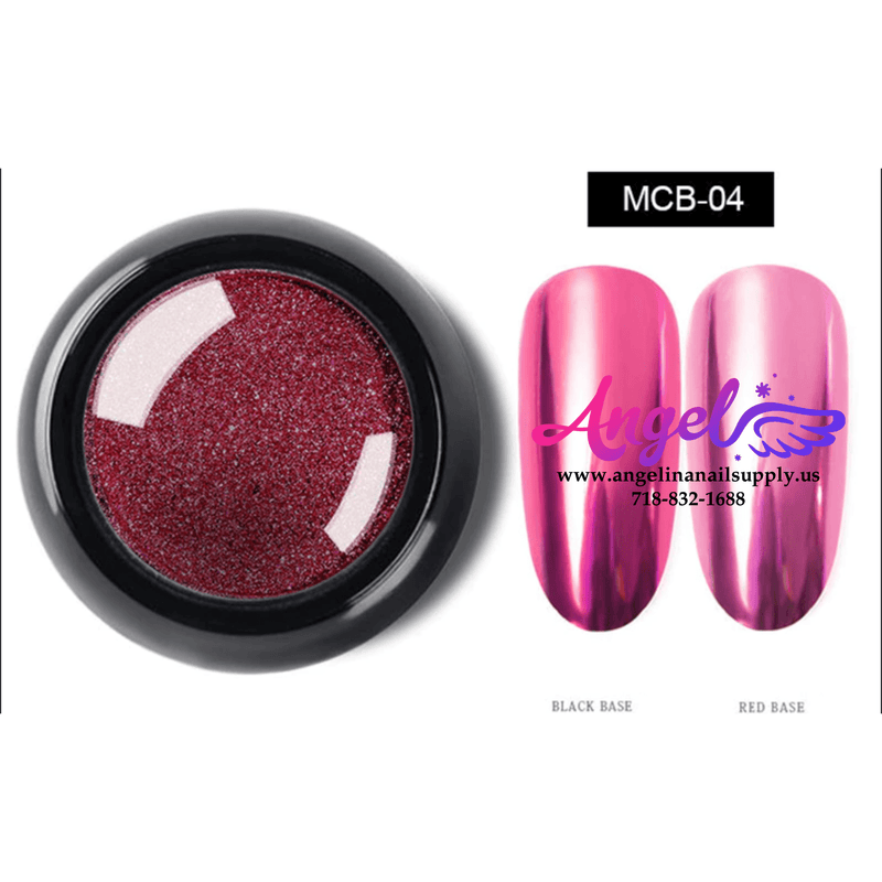 Chrome Mirror Powder Pigment MCB 12 Colors Pack - Angelina Nail Supply NYC