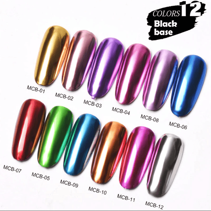 Chrome Mirror Powder Pigment MCB10 - Angelina Nail Supply NYC