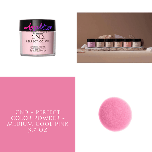 CND - Perfect Color Powder - Medium Cool Pink 3.7 oz - Angelina Nail Supply NYC