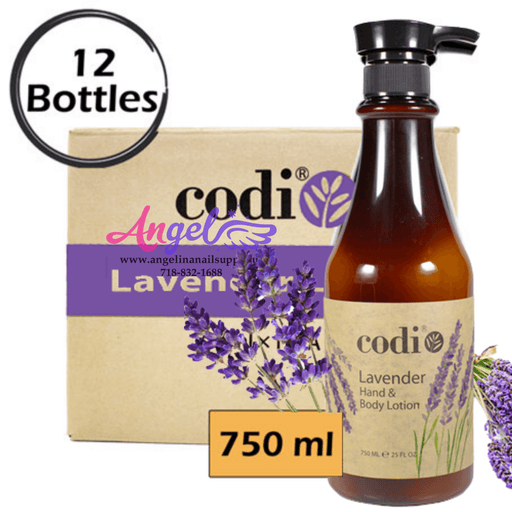 Codi Lotion Bottle Lavender 25oz (Box/12 Bottles) - Angelina Nail Supply NYC