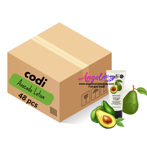 Codi Lotion Tube Avocado 3.3oz (Box/48 Tubes) - Angelina Nail Supply NYC