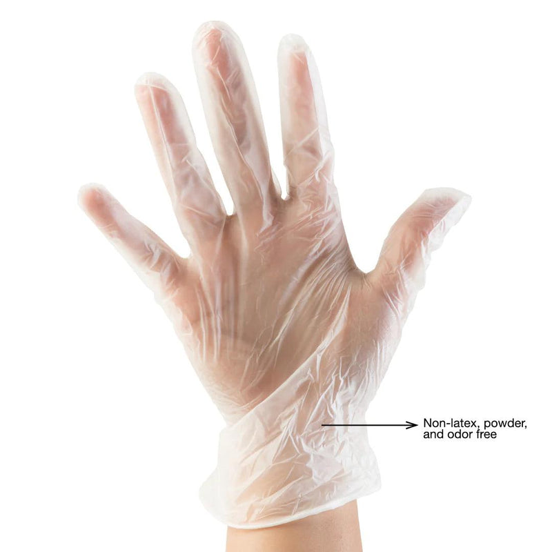 Colortrak Clear Vinyl Glove | Size: Medium - Angelina Nail Supply NYC