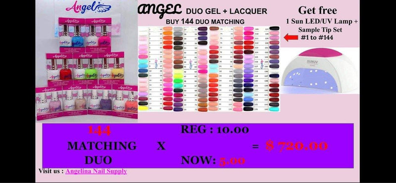Combo Angel Duo (144 colors) - Angelina Nail Supply NYC
