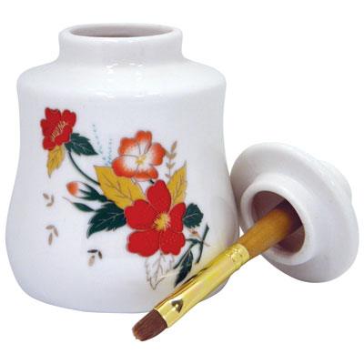 Cuticle Oil Jar With Brush - Angelina Nail Supply NYC