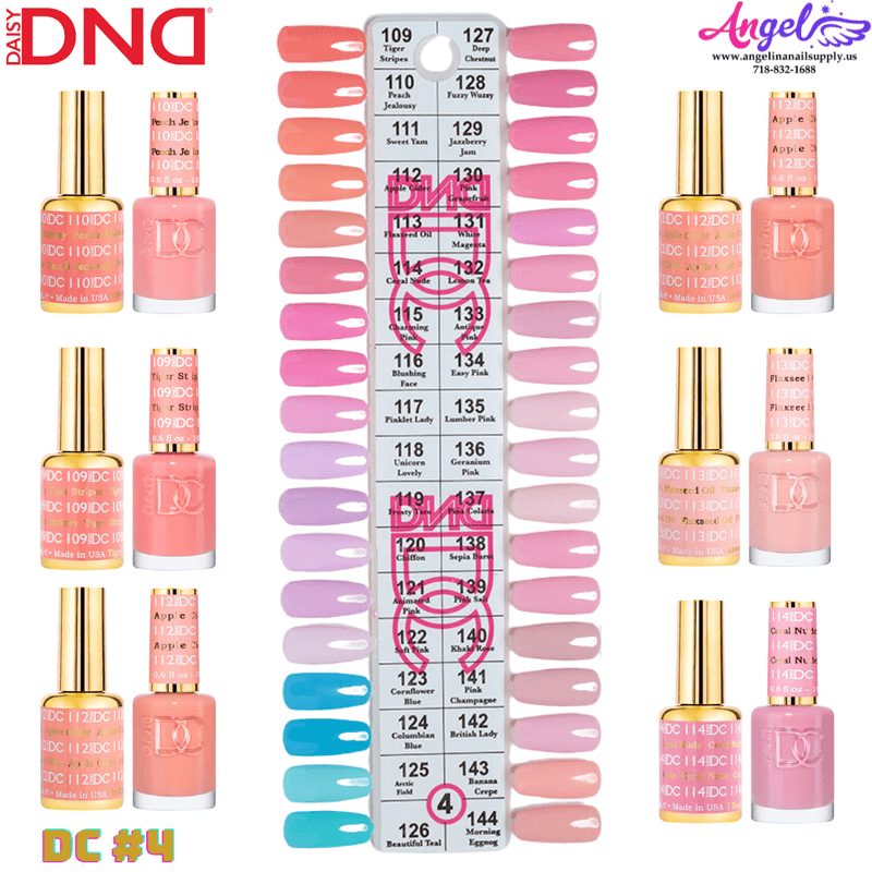 DC4 Collection 4 (Full Set 36 Colors 109 - 144) - Angelina Nail Supply NYC