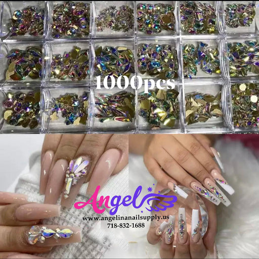 Diamond - Rhinestone Box set 1000pcs - Angelina Nail Supply NYC