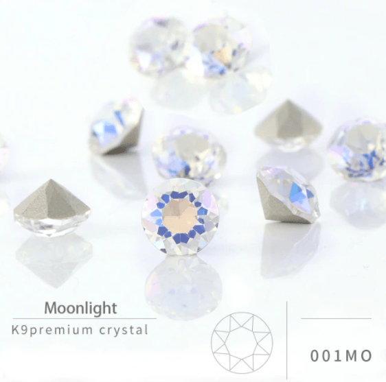 Diamond - Rhinestone | Single - Round | 6mm - 8mm - Angelina Nail Supply NYC