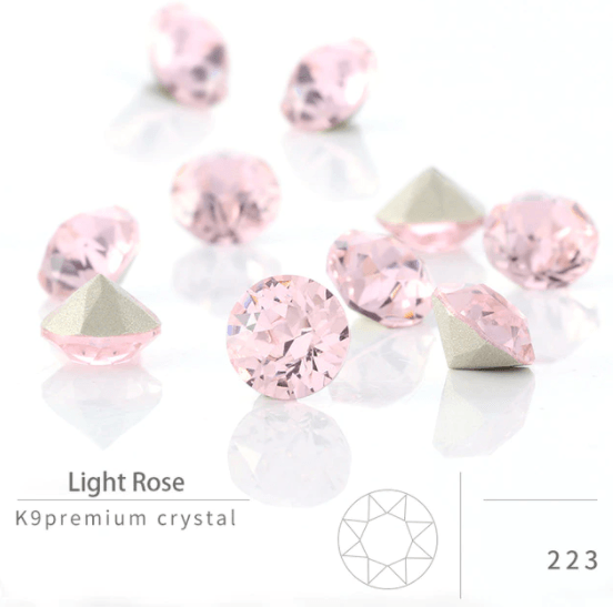 Diamond - Rhinestone | Single - Round | 6mm - 8mm - Angelina Nail Supply NYC