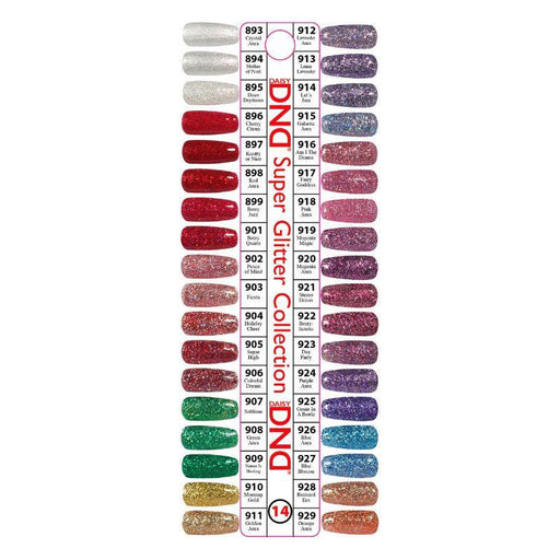 DND Super Glitter DND14 Color Swatch Only - Angelina Nail Supply NYC