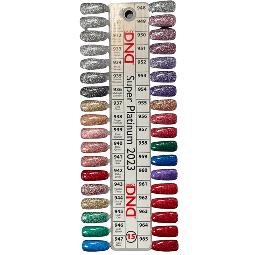 DND15 Super Platinum Collection Color Swatch Only - Angelina Nail Supply NYC