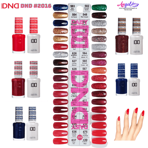 DND2016 Collection #2016 (Full Set 36 Colors) - Angelina Nail Supply NYC