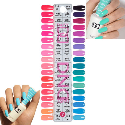 DND7 Collection #7 (Full Set 36 Colors #638 - #673) - Angelina Nail Supply NYC