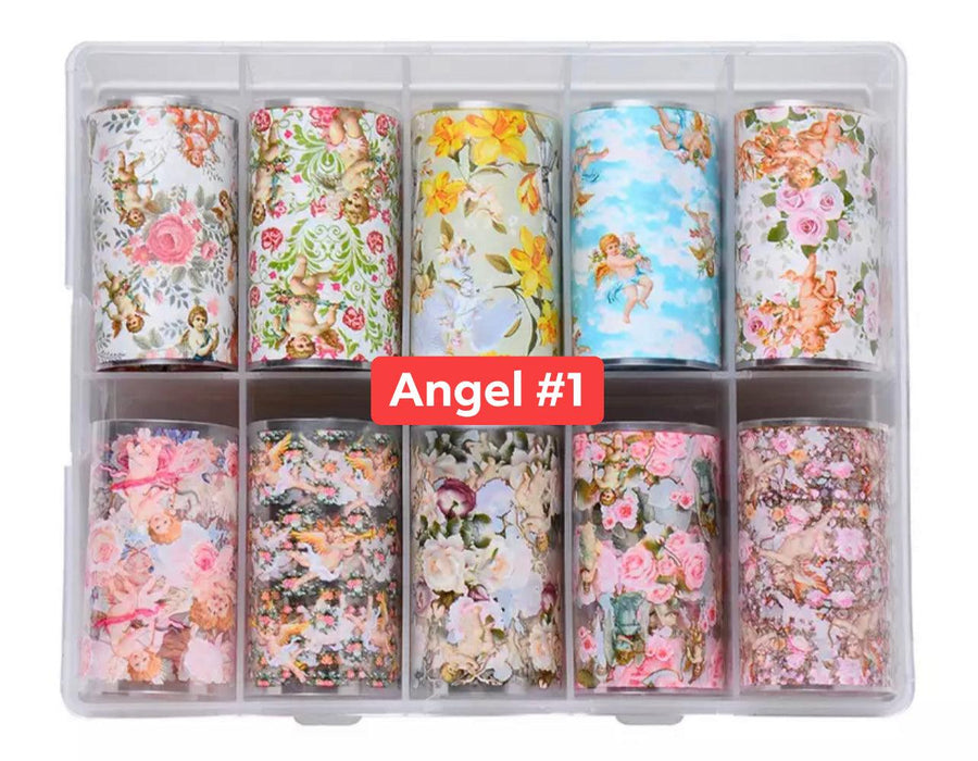 Foil Paper Box (10 designs/box) - Angelina Nail Supply NYC