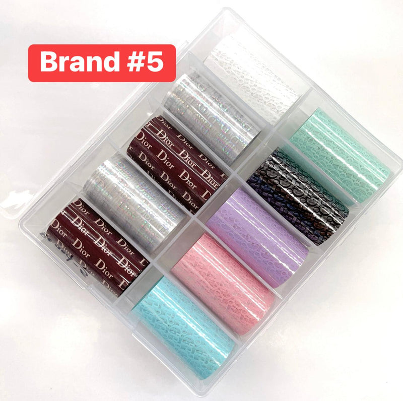 Foil Paper Box (10 designs/box) - Angelina Nail Supply NYC