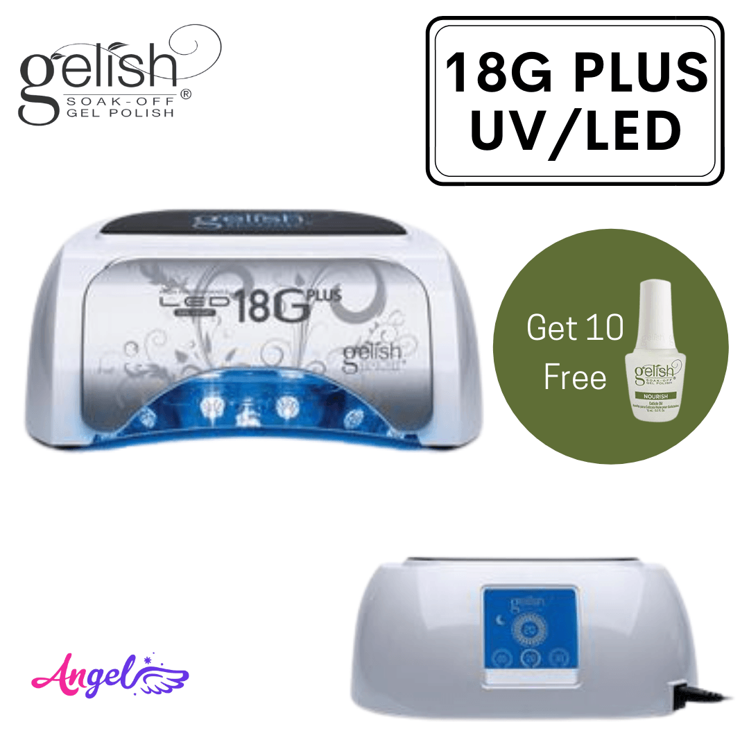 Gelish 18G UV/LED ( Including 10 Nourish Oil Free ) - Angelina Nail Supply NYC