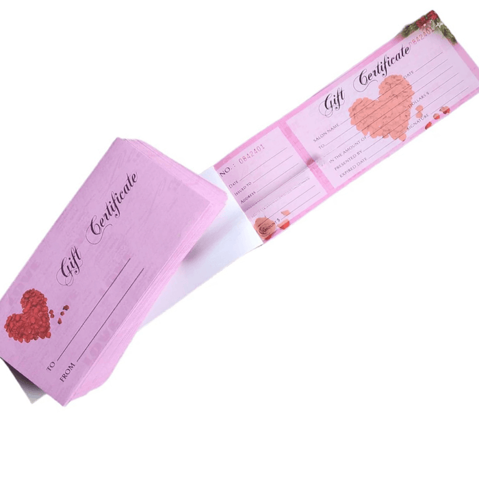 GIFT CERTIFICATE BOOK & ENVELOPE - Angelina Nail Supply NYC