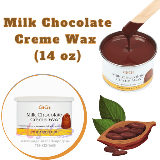 GiGi Milk Chocolate Creme Wax (14oz) - Angelina Nail Supply NYC